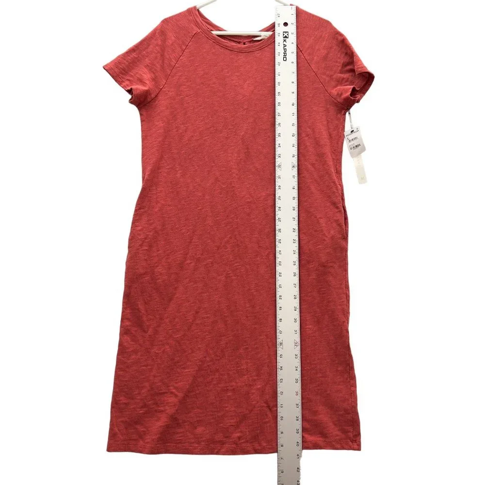 NEW CASLON Cotton Scoop Neck Short Sleeve Raglan T-shirt Dress Size Medium 0026 - Picture 11 of 12